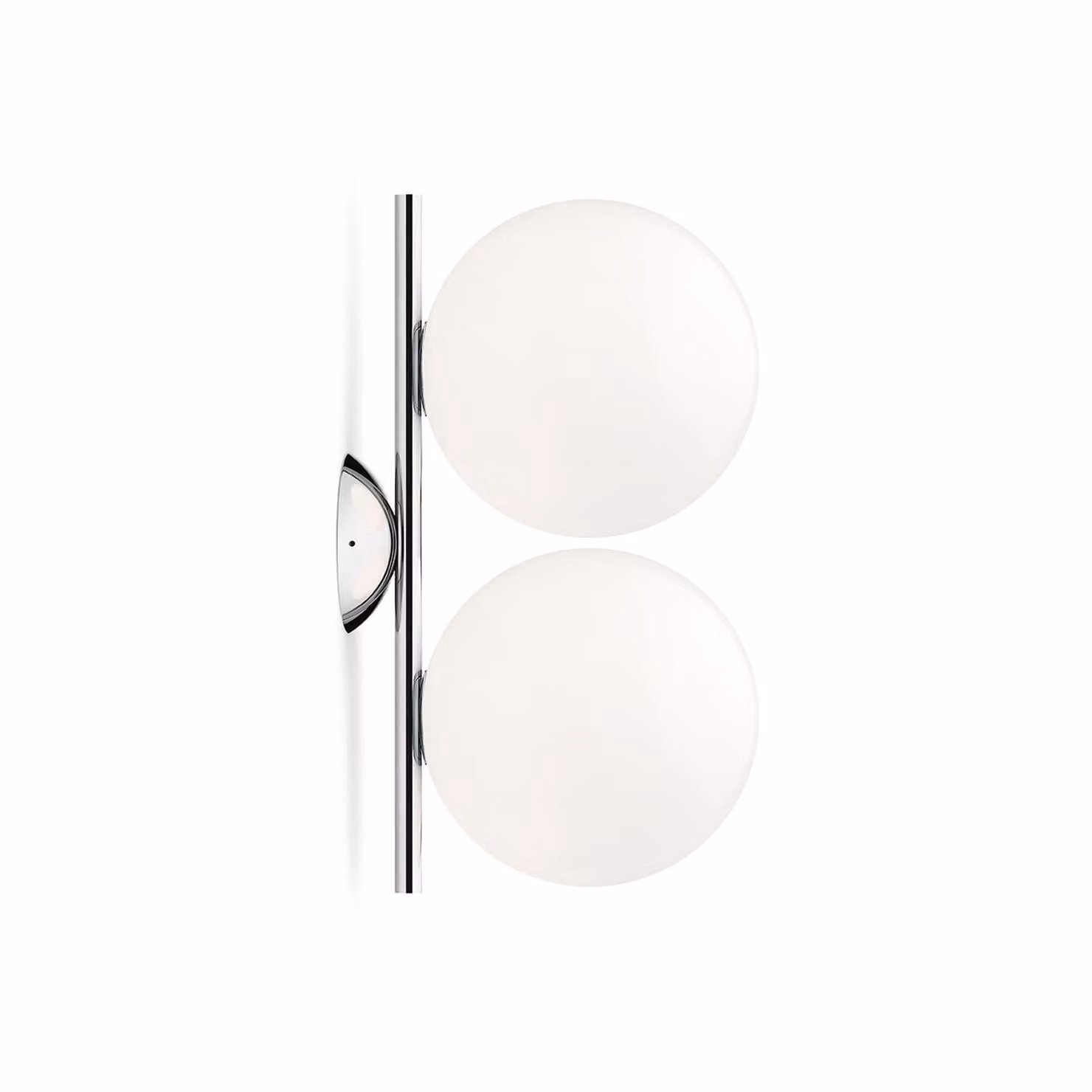 Flos - IC Lights C/W1 Double - Lampada da parete o soffitto - Cromo
