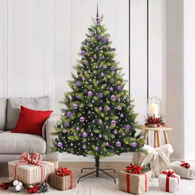 Albero di Natale artificiale verde con 300 LED vidaXL H: 180 cm – 1