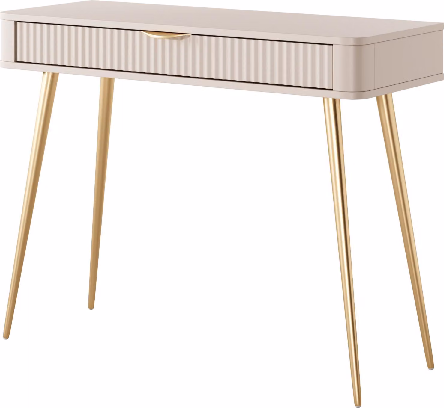 Comò da trucco, color beige, 100, 2 x 78 x 38 cm