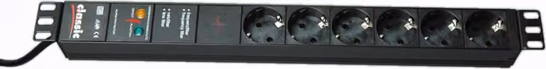 Bachmann - Steckdosenleiste (Rack - einbaufähig) - 6 Ausgangsstecker - 48.3 cm (19") (333.536)