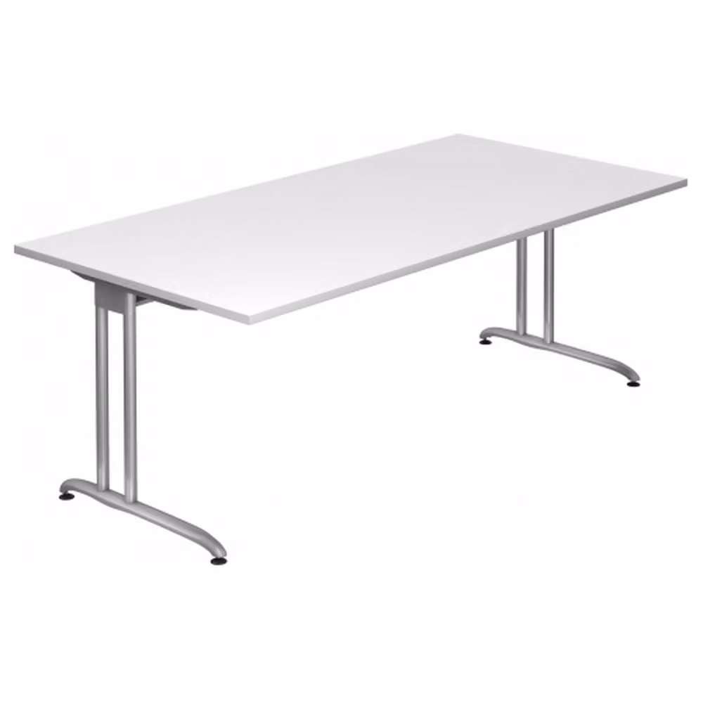 HAMMERBACHER BS2E Schreibtisch weiß rechteckig