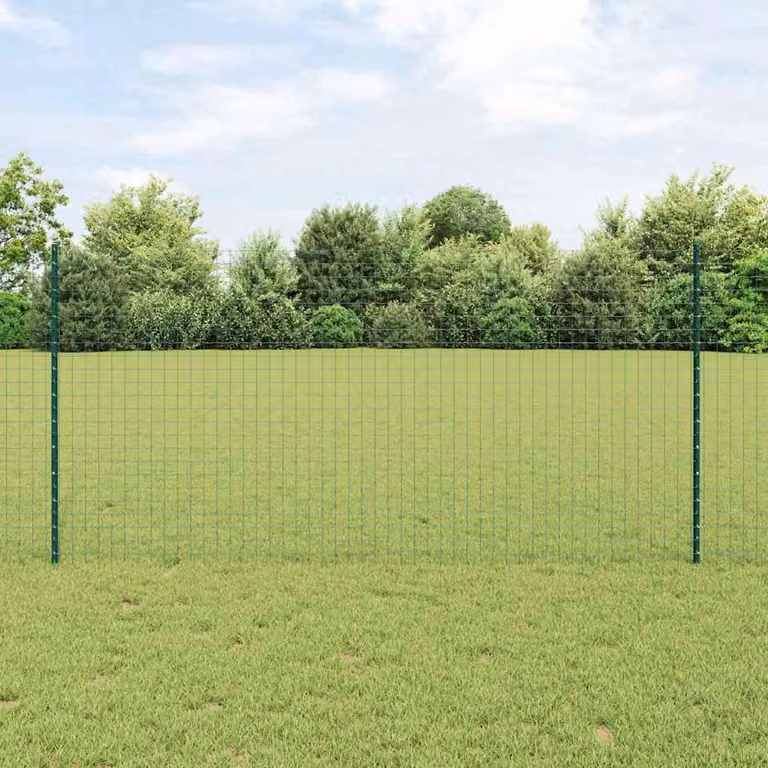 Maison Exclusive - Recinzione con Posto Verde 1,2 x 25 m Acciaio e PVC