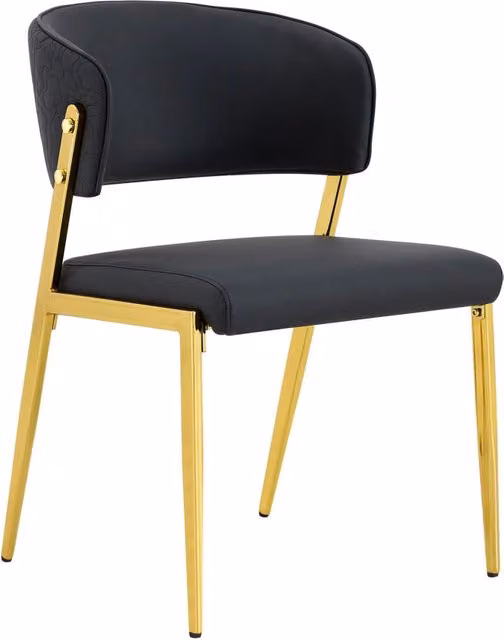 Set di 2 Sedie da Pranzo Moderne con Struttura in Metallo e Seduta Imbottita