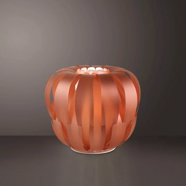 Piantana Copper in Metallo Bianco Diametro 60 x 55h cm