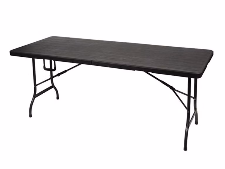 Tavolo Piegabile A Metà - Modello Legno - 180 X 75 X 74 Cm