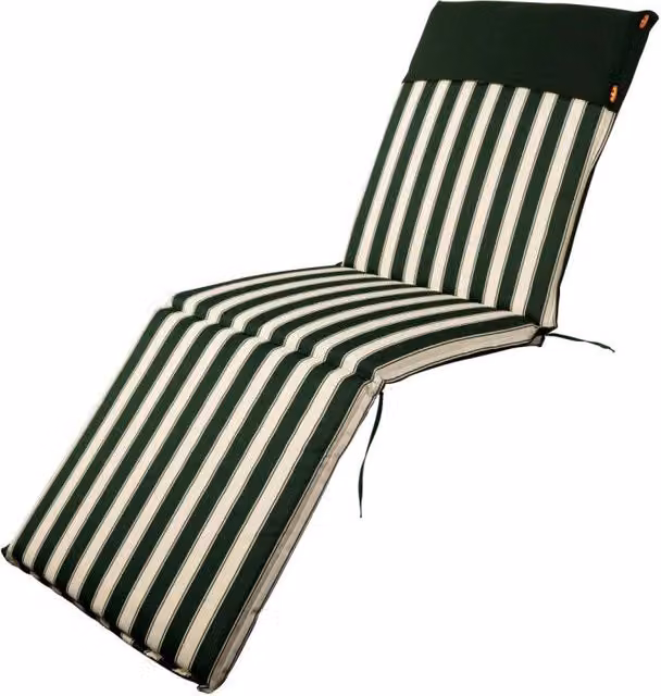 Set di 4 Cuscini Per Sdraio Riga Verde