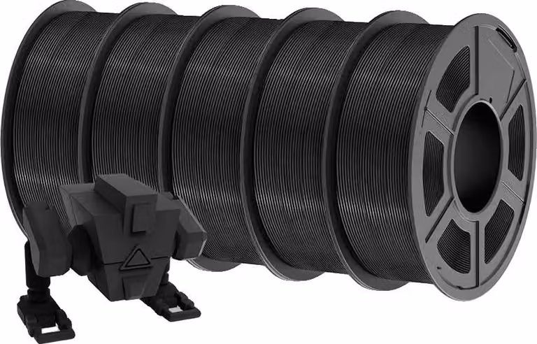 filamento per stampa 3D, materiale ecologico, compatibilità versatile, PLAPLUS- Nero-5,5KG