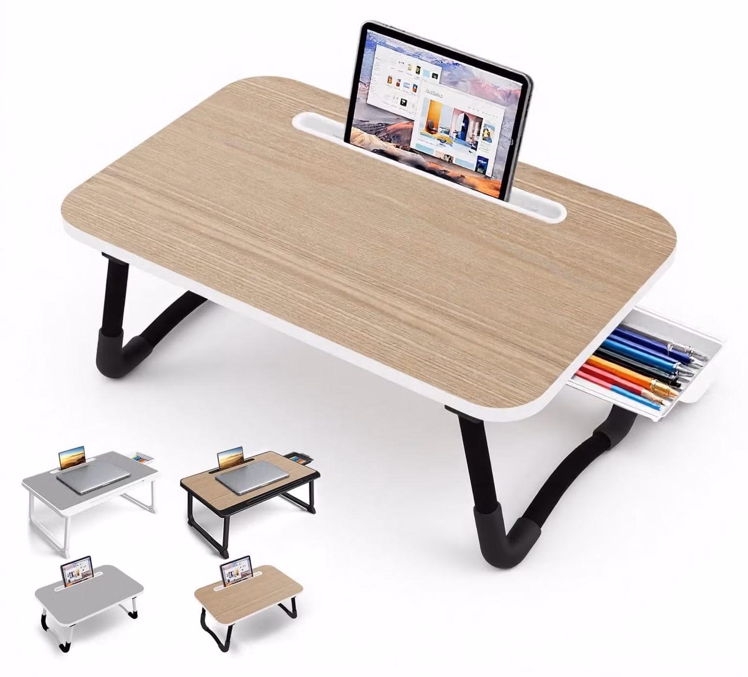Solidchoice - Tavolino per laptop da usare comodamente a letto, ideale per il relax