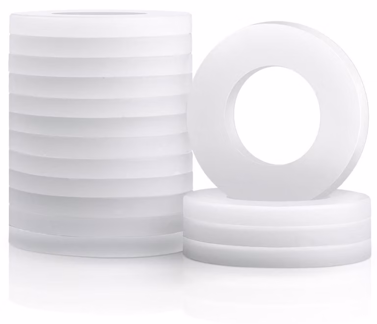 50 distanziatori in plastica M8, rondelle distanziatrici in nylon, conformi alla norma DIN 125
