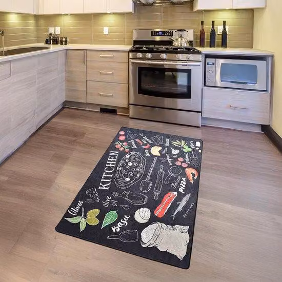 Azomor: tappeto da cucina elegante e funzionale con fondo antiscivolo, per cucina e sala da pranzo, 80 x 120 cm