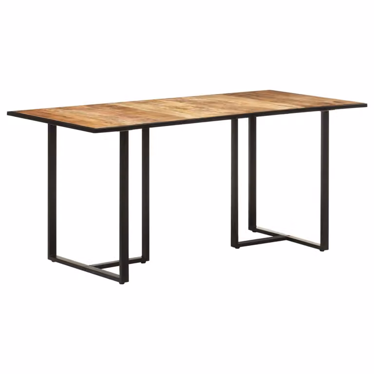 The Living Store Tavolo da pranzo 160 cm Legno di mango grezzo