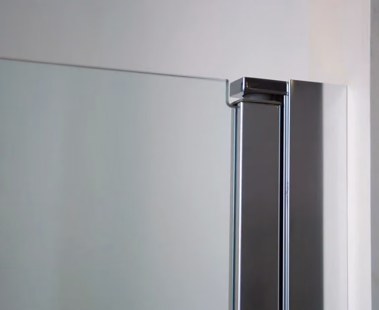 Box doccia rettangolare DUCHA OPEN con pannello fisso e porta battente, L: 110 cm, trasparente con profili cromo