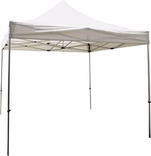 Gazebo pieghevole WILSON in acciaio e poliestere bianco L 300 cm x P 300 cm con sacca protettiva