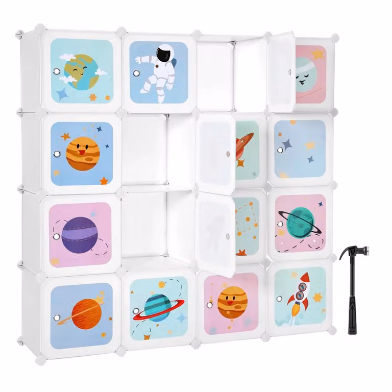 Portaoggetti a 16 Cubi per Bambini