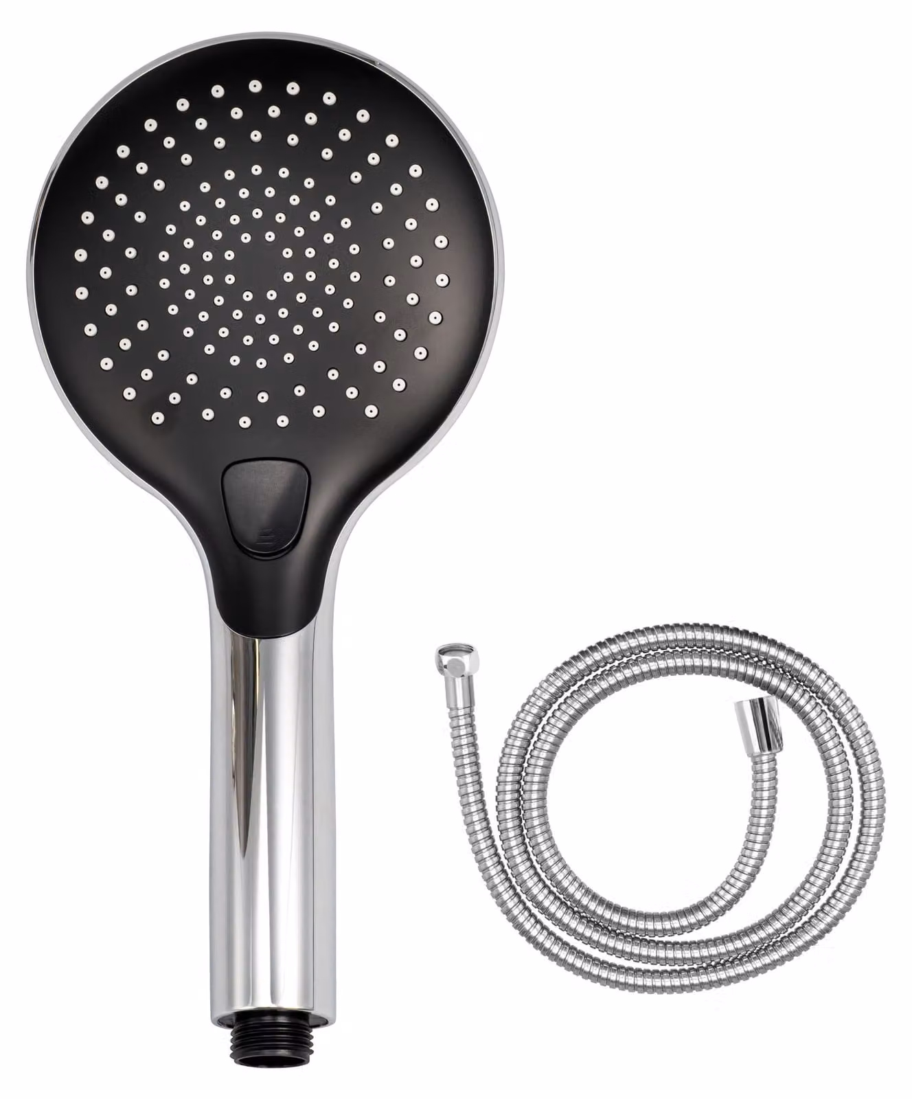 Set di soffioni doccia eluno, completo di tubo flessibile in acciaio inossidabile da 1,5 metri, colore nero