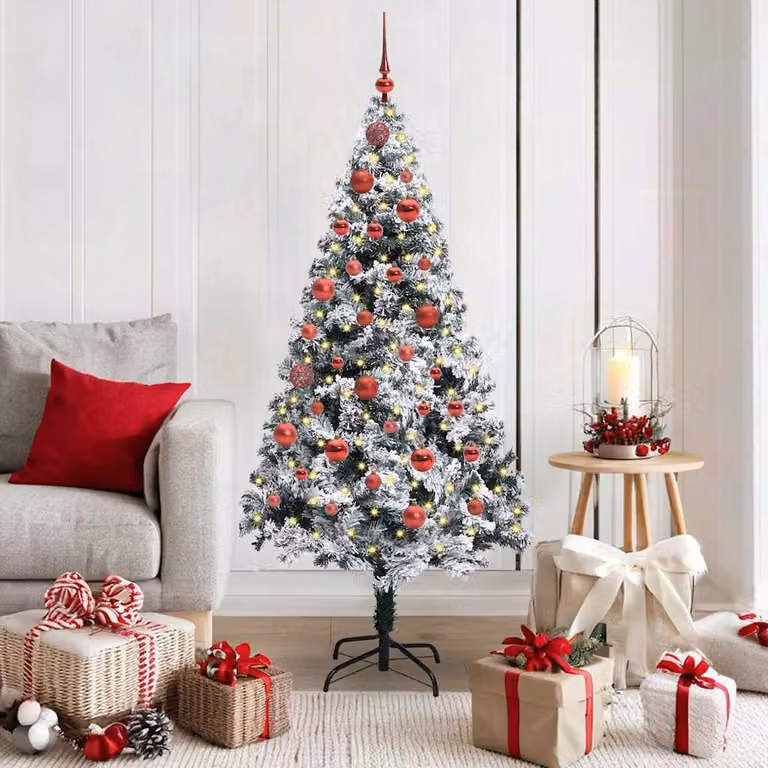 Maison Exclusive - Albero di Natale artificiale con 150 LED e supporto Bianco 150 cm