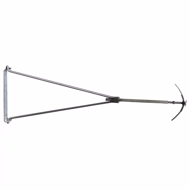 Supporto per grondaia Dehn per tubi da 7-10 mm, in acciaio inossidabile, regolabile da 1,25 a 1,55 m, codice 239009