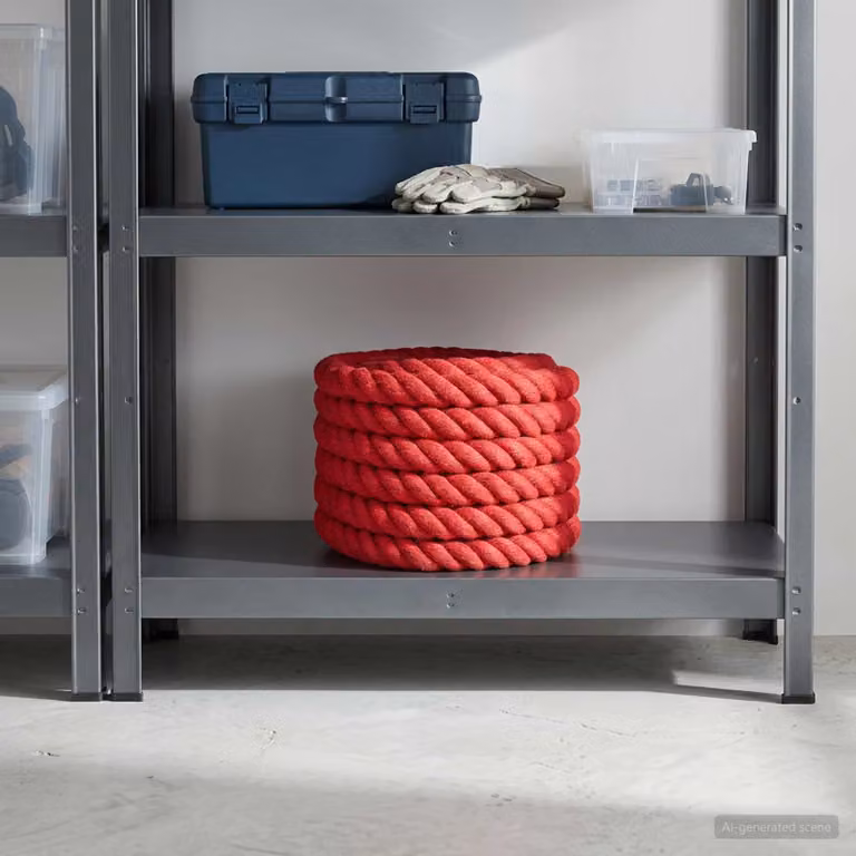 Corda di juta rossa vidaXL in 100% juta tossa con diametro 30 mm