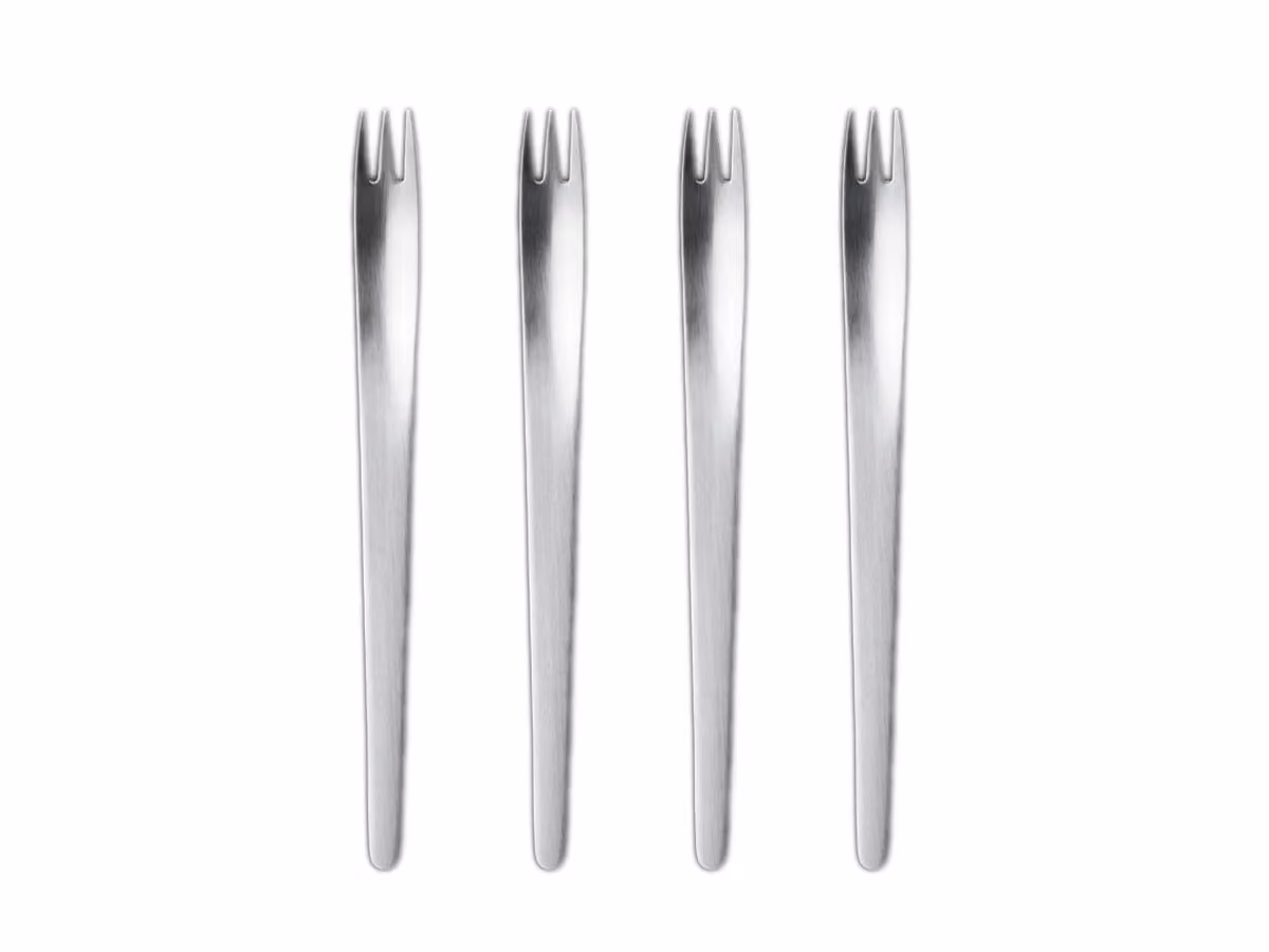 ARNE JACOBSEN Confezione regalo set di 4 forchettine da Torta