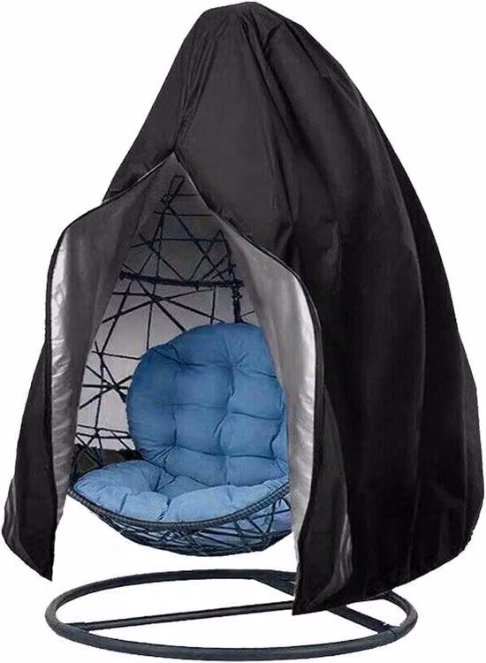Panchina da esterno in tessuto Oxford 210D - Resistente ai raggi UV e alla polvere - 190 x 115 cm - nero