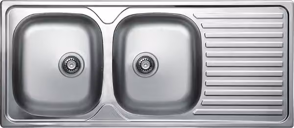 lavello a 2 vasche in acciaio inox Lavello da incasso Lavello con scolapiatti