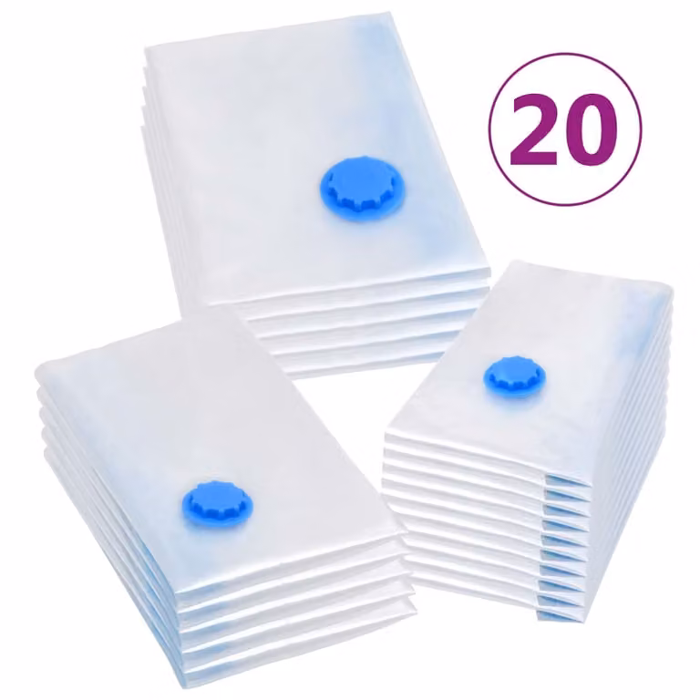 vidaXL Sacchetti per il vuoto Sacchetti per la conservazione 3 dimensioni 20 pz.