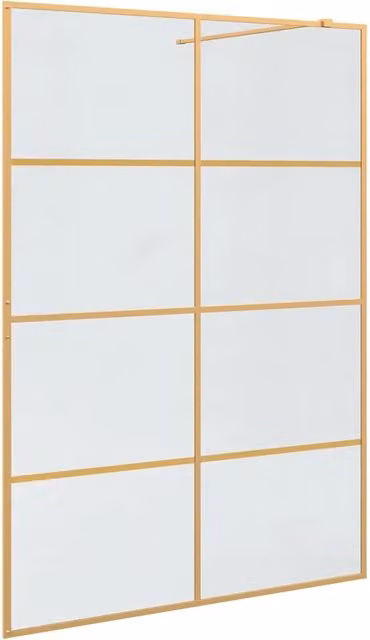 Parete Doccia Walk-in Oro 140 x 195 cm vetro temperato CFW2286500
