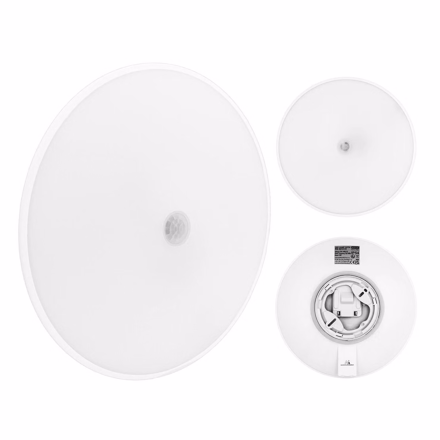 Lampada a LED Maclean con sensore PIR, plafoniera, 15 W, 1300 lm, IP54, 220–240 V~, 50/60 Hz, modello MCE537