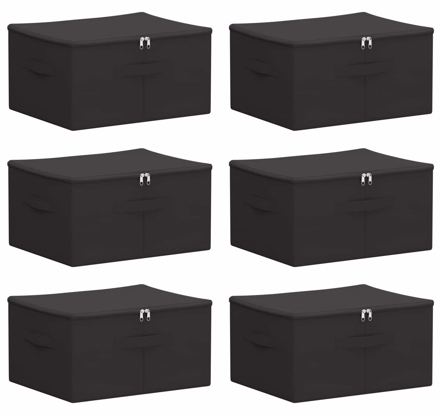 Scatola di Stoccaggio 6 pcs Antracite 43 x 34 x 23 cm