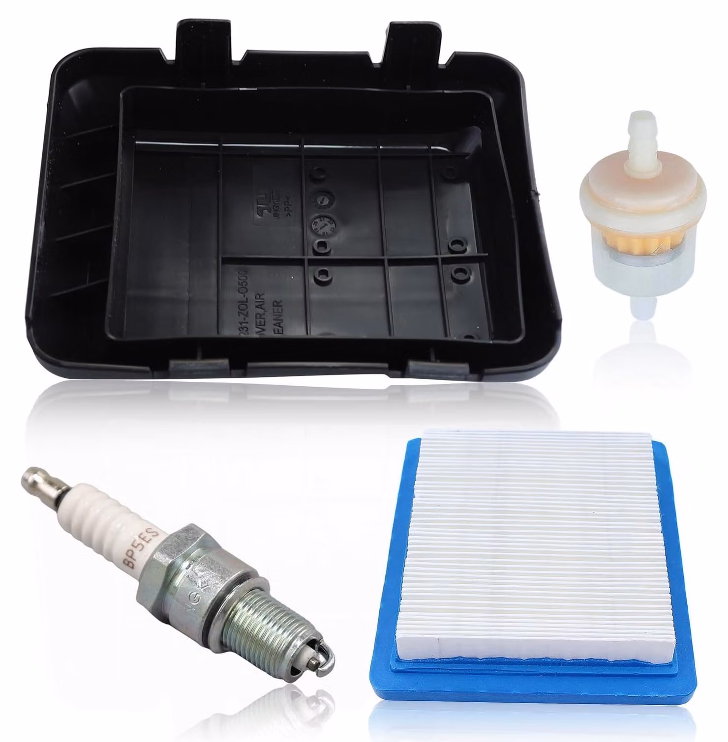 Kit filtro aria per tosaerba Honda, completo di candela e filtro antipolvere