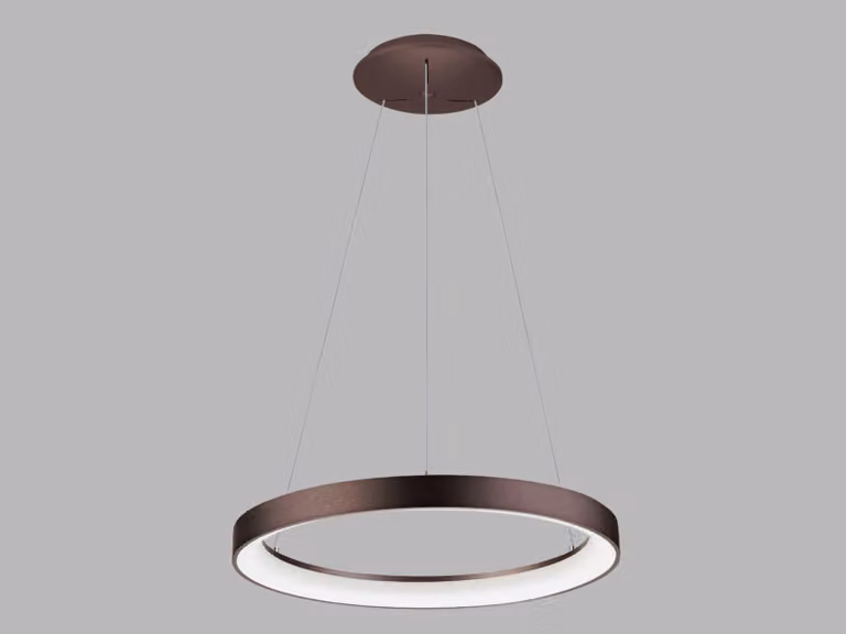 Lampadario LED dimmerabile BELLA SLIM P-Z CRI90, variante: caffè, Ø 580 mm, 48 W, 3000/4000 K, TRIAC