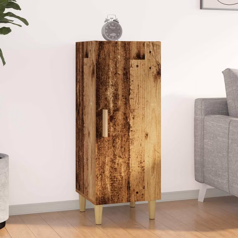 Credenza moderna vidaXL in legno ingegnerizzato marrone, L/P/H: 34,5 x 34 x 90 cm