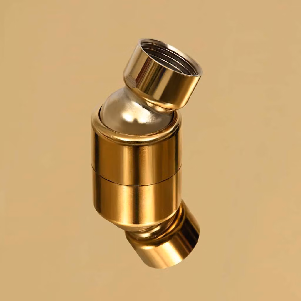 vidaXL Testa Doccia a Pioggia in Acciaio Inox 50 cm Rotonda Oro