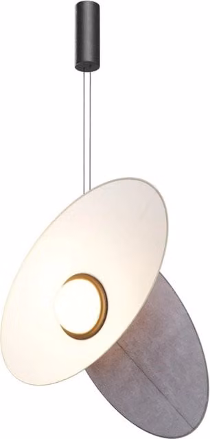 Lampada a sospensione moderna Maytoni Evolution in alluminio con LED da 9W, Bianco e Nero, IP20