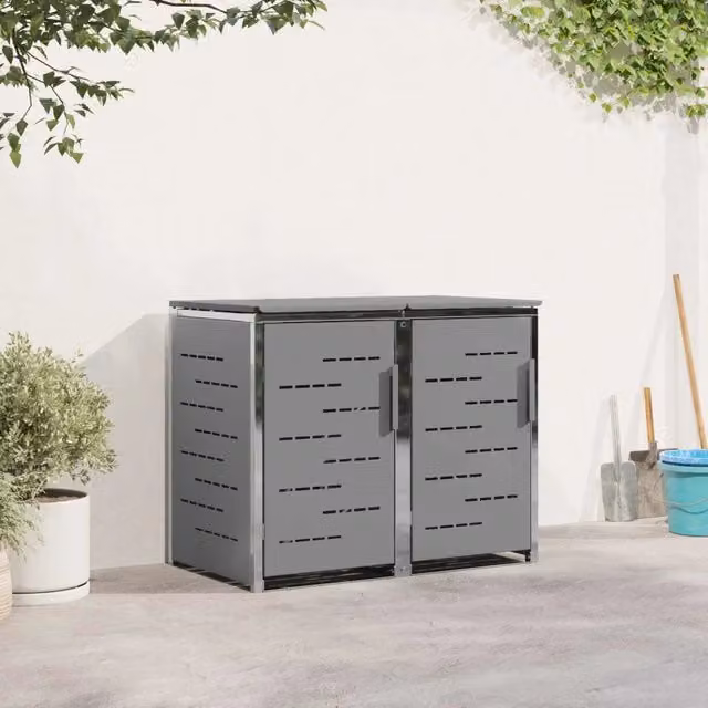 Stoccaggio contenitore a ruote for 2 Bins 240L Acciaio Inox 3422243