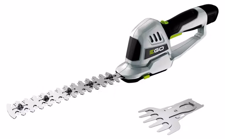 Tagliaerba a batteria EGO Power CHT2001E 12V con batteria da 2,0 Ah e caricabatterie Lunghezza di taglio 200 mm con distanza tra i denti di 8 mm (tagliasiepi)