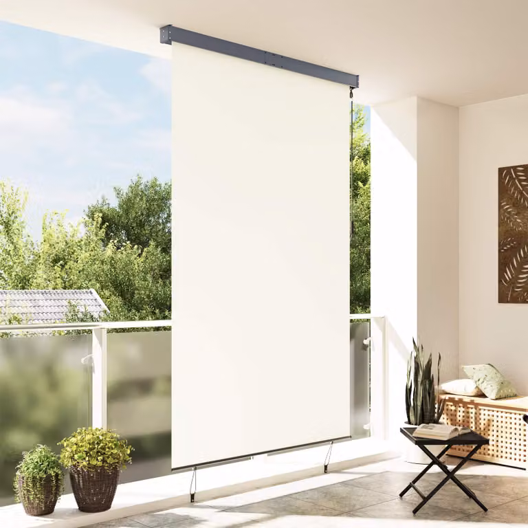 vidaXL Tenda a Rullo per Esterni 160x250 cm Crema