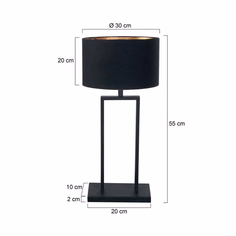 Steinhauer Lampada da tavolo Stang, dimmerabile, Nero, Soggiorno / Sala da pranzo, Metallo, Moderno, Lampada da tavolo