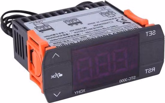 Regolatore di temperatura digitale 110-220 V 10 A con sensore