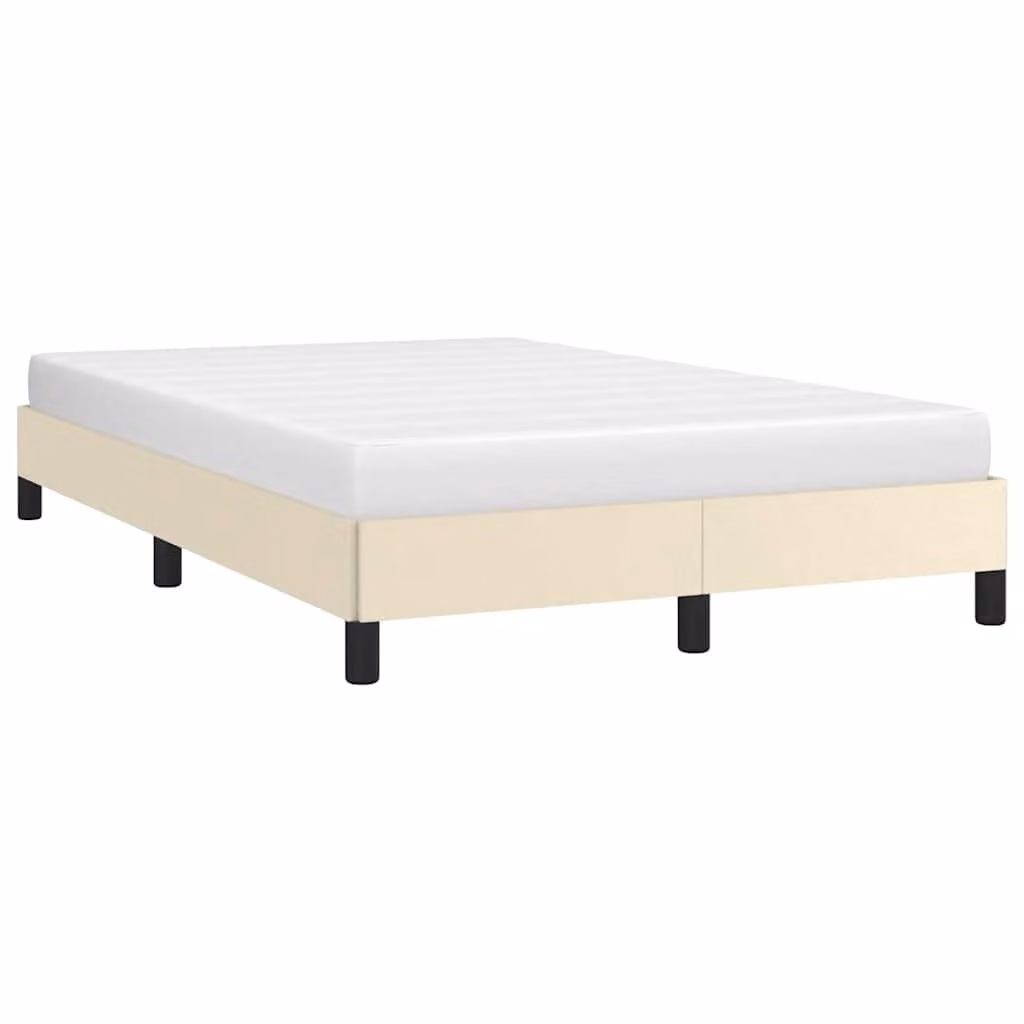 Giroletto vidaXL senza materasso in similpelle beige L/P/H: 120 x 200 x 25 cm