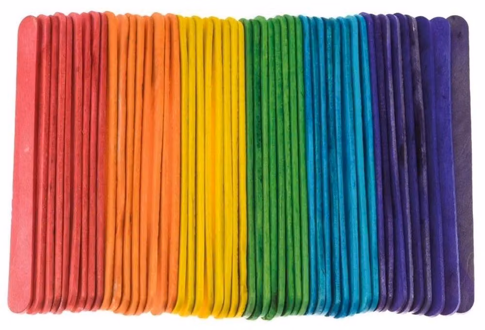 Bastoncini creativi colorati 11,4 cm 50 pezzi