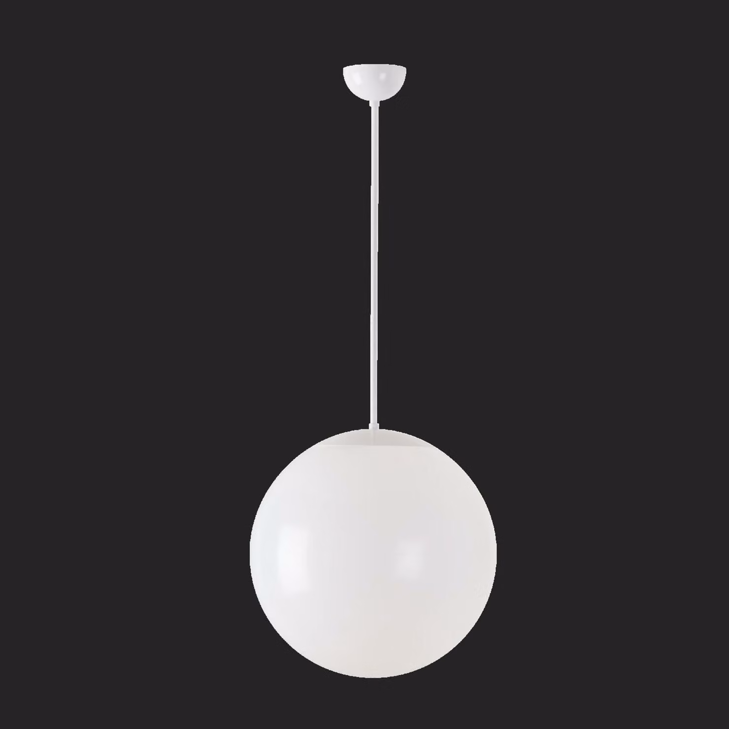 OSMONT ISI64307 ISIS S3 PM apparecchio a sospensione in plastica bianco IP40 3000 K 27W LED combinazione di emergenza 1 h