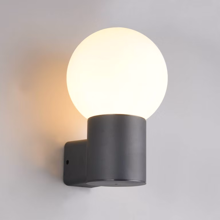 Trio Lighting Applique da esterni Mures, dimmerabile, Nero, Alluminio, Moderno, Applique da esterni