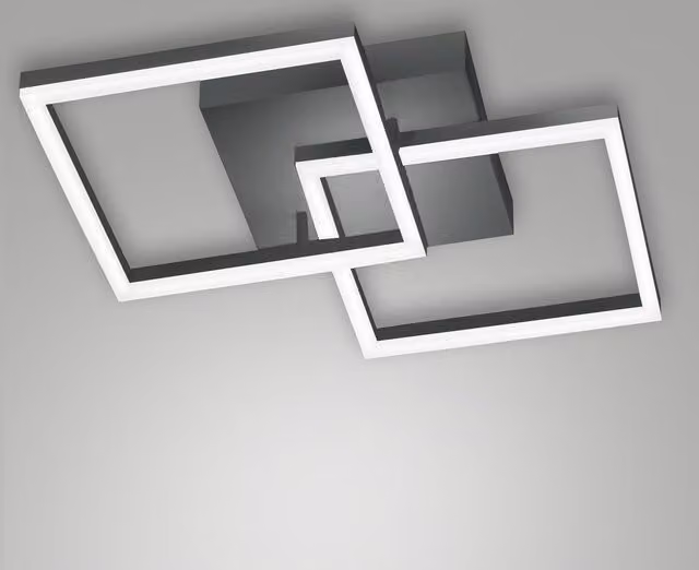 Plafoniera a parete moderna Fabas Luce Bard con tecnologia LED dimmabile in bianco e grigio – 2