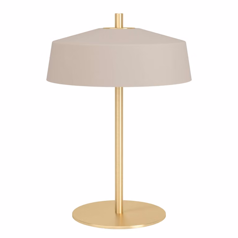 EGLO Lampada da tavolo Valdiola, Crema / Ambra, Soggiorno / Sala da pranzo, Metallo, Lampada da tavolo