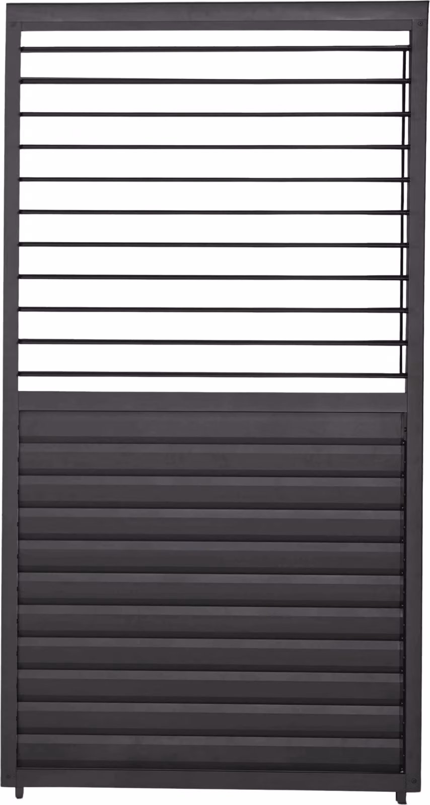 MIRADOR 111 Parete a lamelle orientabili 0,93 m in alluminio antracite per pergola Deluxe