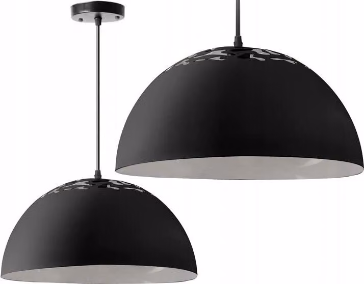 FKL lampada a sospensione per cucina lampada a sospensione grigio bianco nero (modello 2, nero)