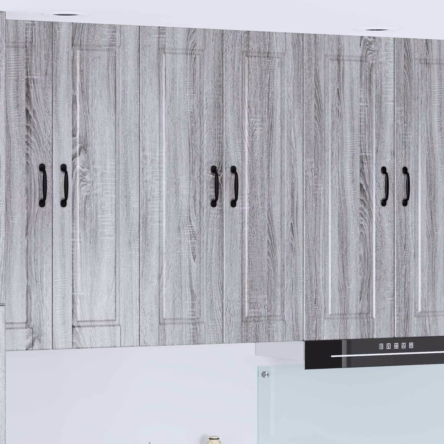 Armadietto a muro da cucina vidaXL PORTO Grigio Sonoma L: 60 cm, P: 31 cm, H: 100 cm