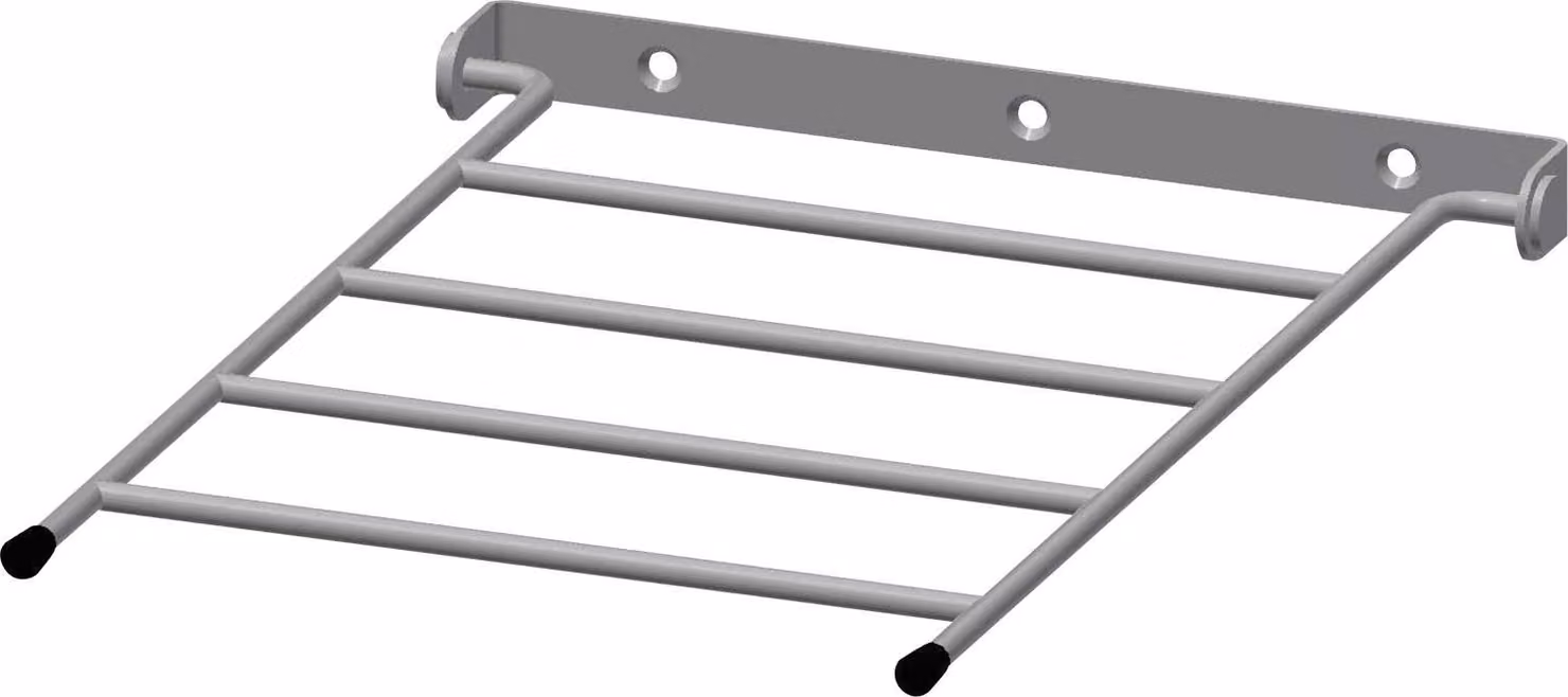 Griglia pieghevole KWC AR, SIRIUS, acciaio inox, 250x400 mm, montaggio a parete