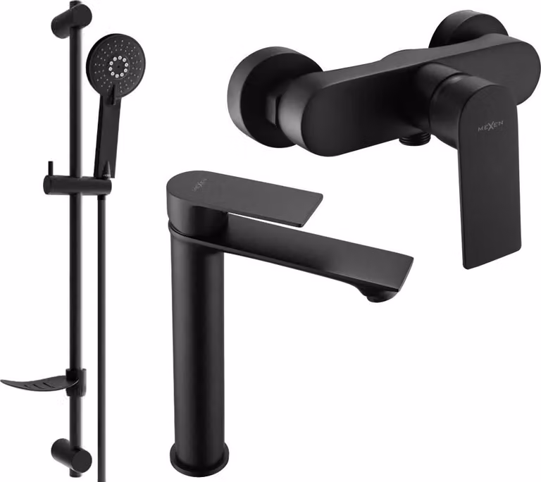 Mexen Royo DF40 set doccia, nero - 72214DF40-70